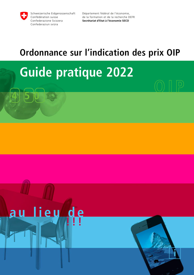 Ordonnance sur l'indication des prix 2022